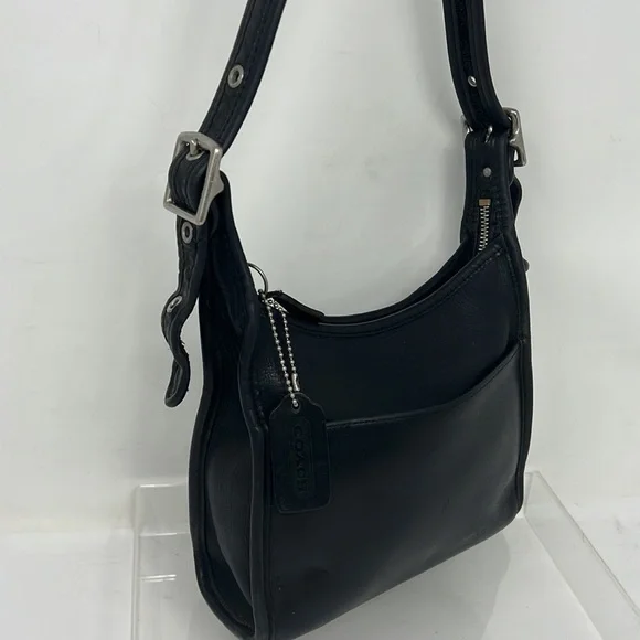 Coach Legacy K9N-9997 Black Leather Crossbody Shoulder Zip Bag - Picture 4 of 14